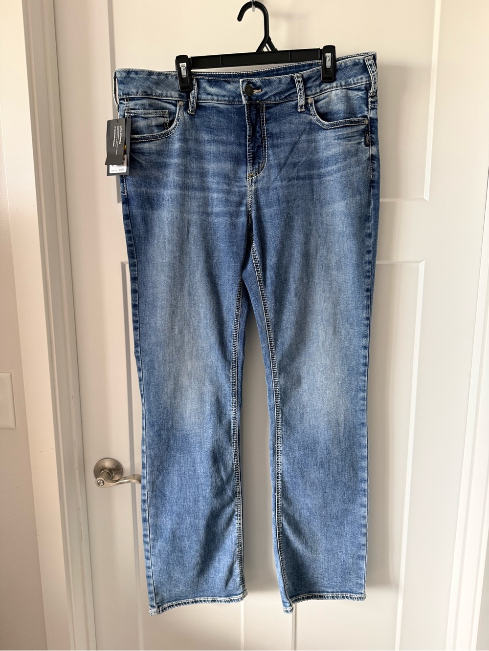 Silver Jeans Elyse Comfort Fit Mid Rise Slim Bootcut Jeans NWT Size 14